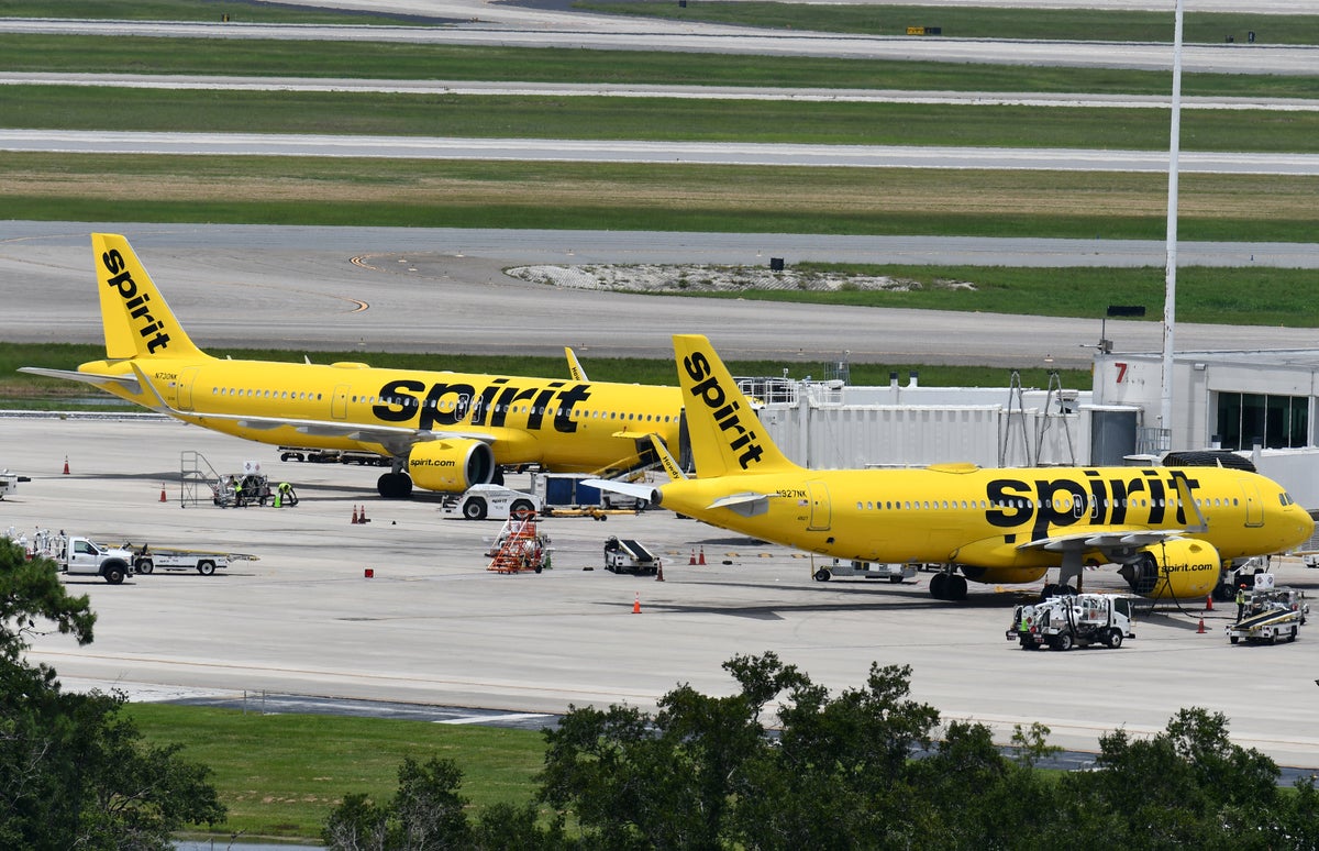Spirit A320neo A321neo docked MCO