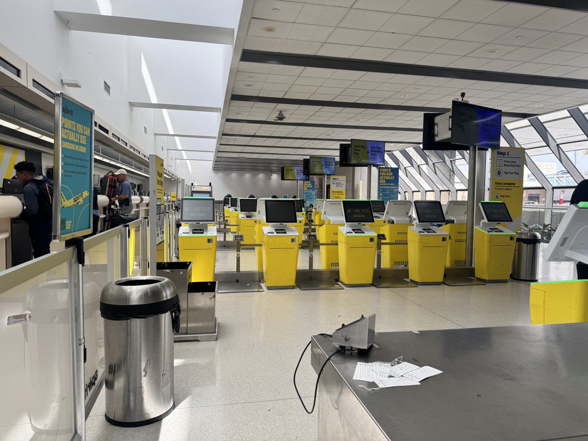 Spirit Airlines A321 FLL Check In Area