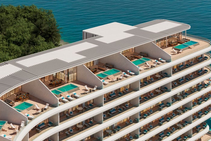 St Regis Costa Mujeres balcony rendering
