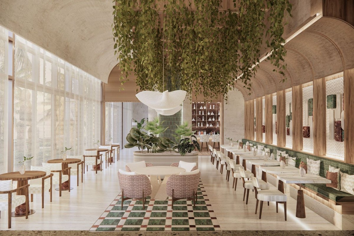 St Regis Costa Mujeres dining rendering St Regis Costa Mujeres dining rendering