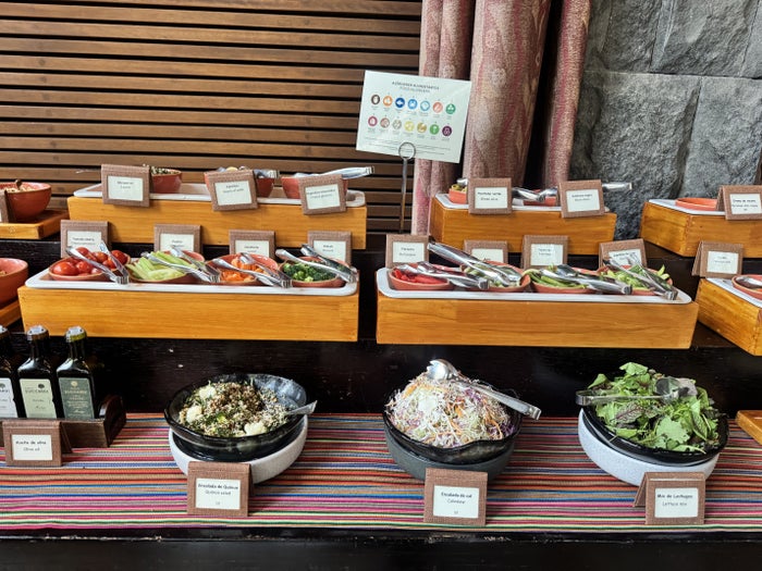 Tambo del Inka Marriott Luxury Collection Breakfast Buffet Salads
