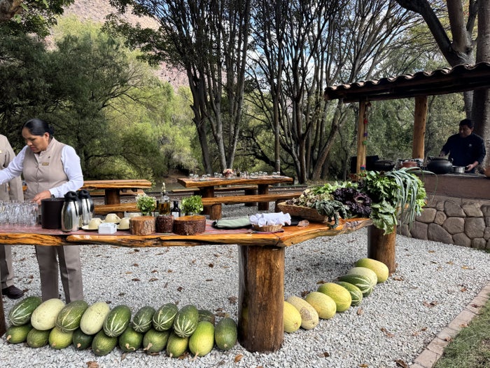 Tambo del Inka Marriott Luxury Collection Garden Cooking Station