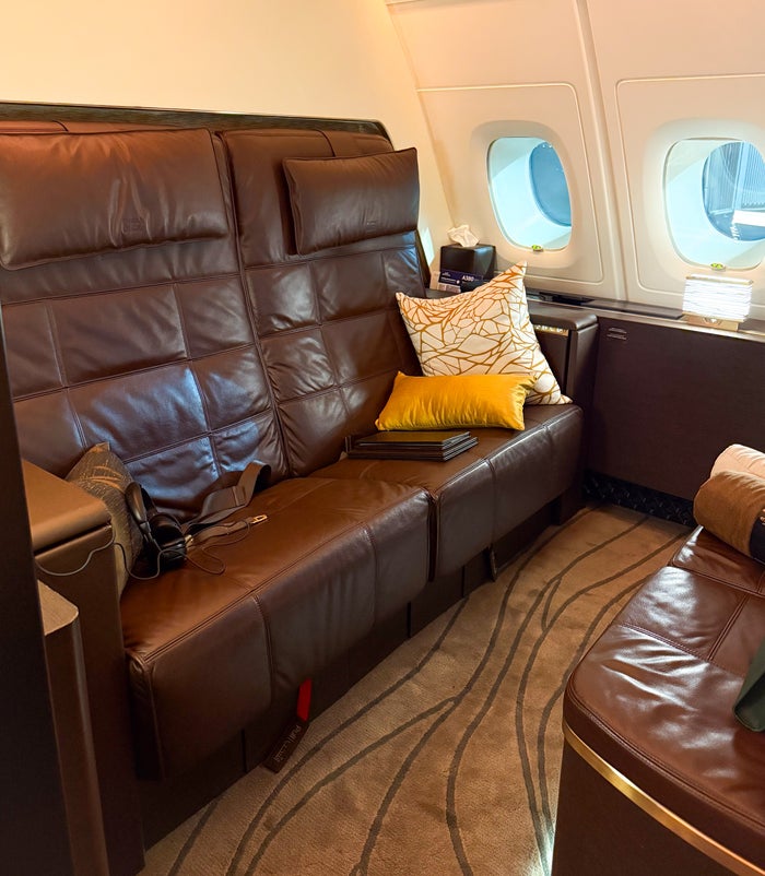 The Apartment seating Etihad A380 The Residence Image Credit Alex Miller The Apartment seating Etihad A380 The Residence Image Credit Alex Miller
