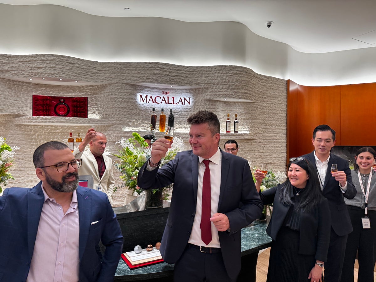 The Macallan Boutique LAX toast