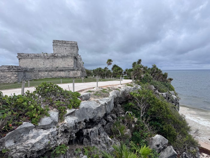 Tulum Archaeological Zone Castillo sea