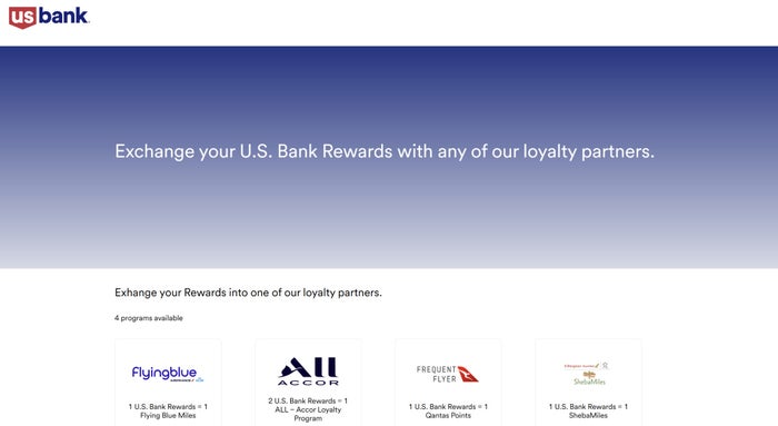 US Bank transfer partners list US Bank transfer partners list