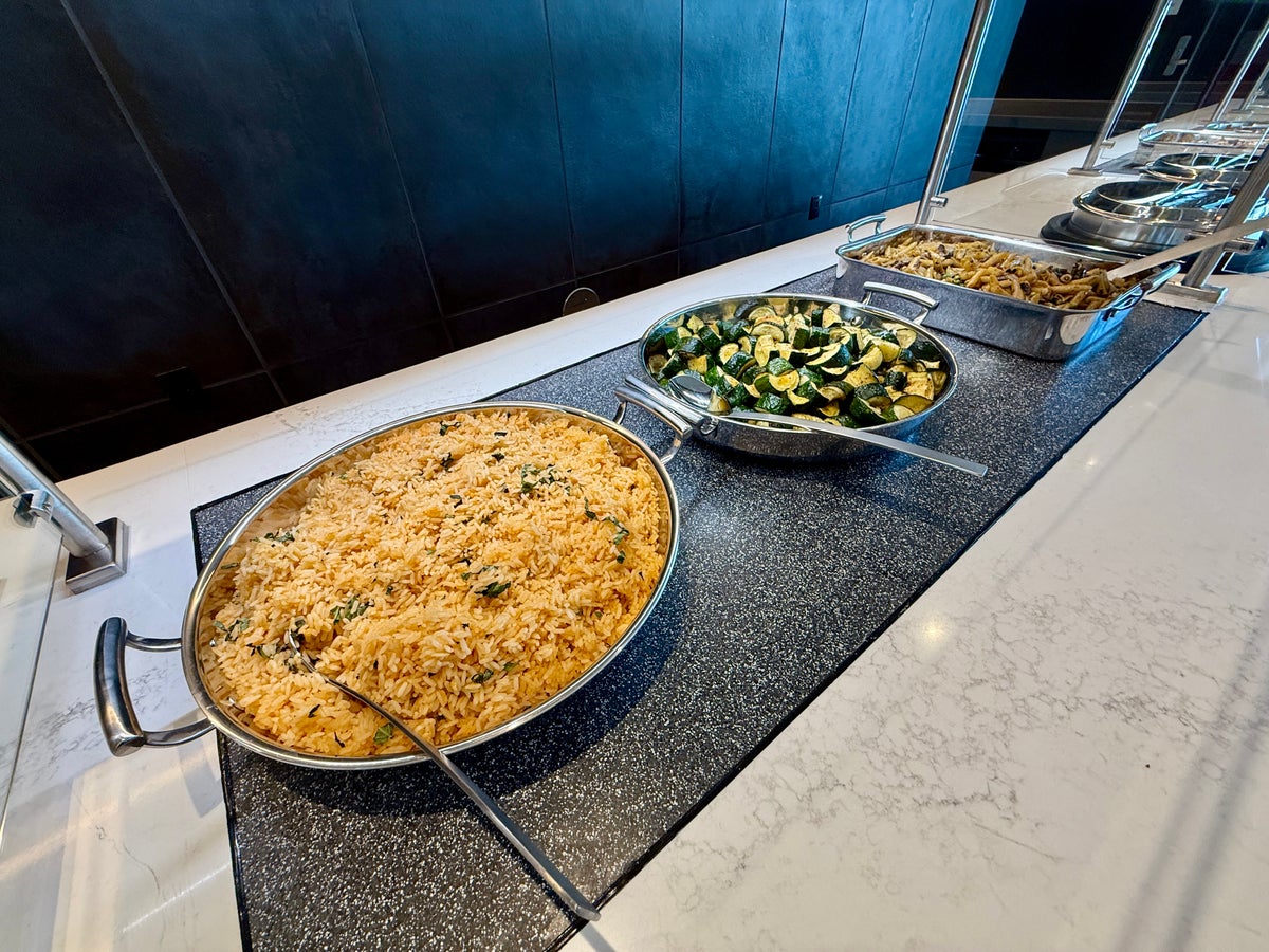 United Club Denver B West Hot Food Items
