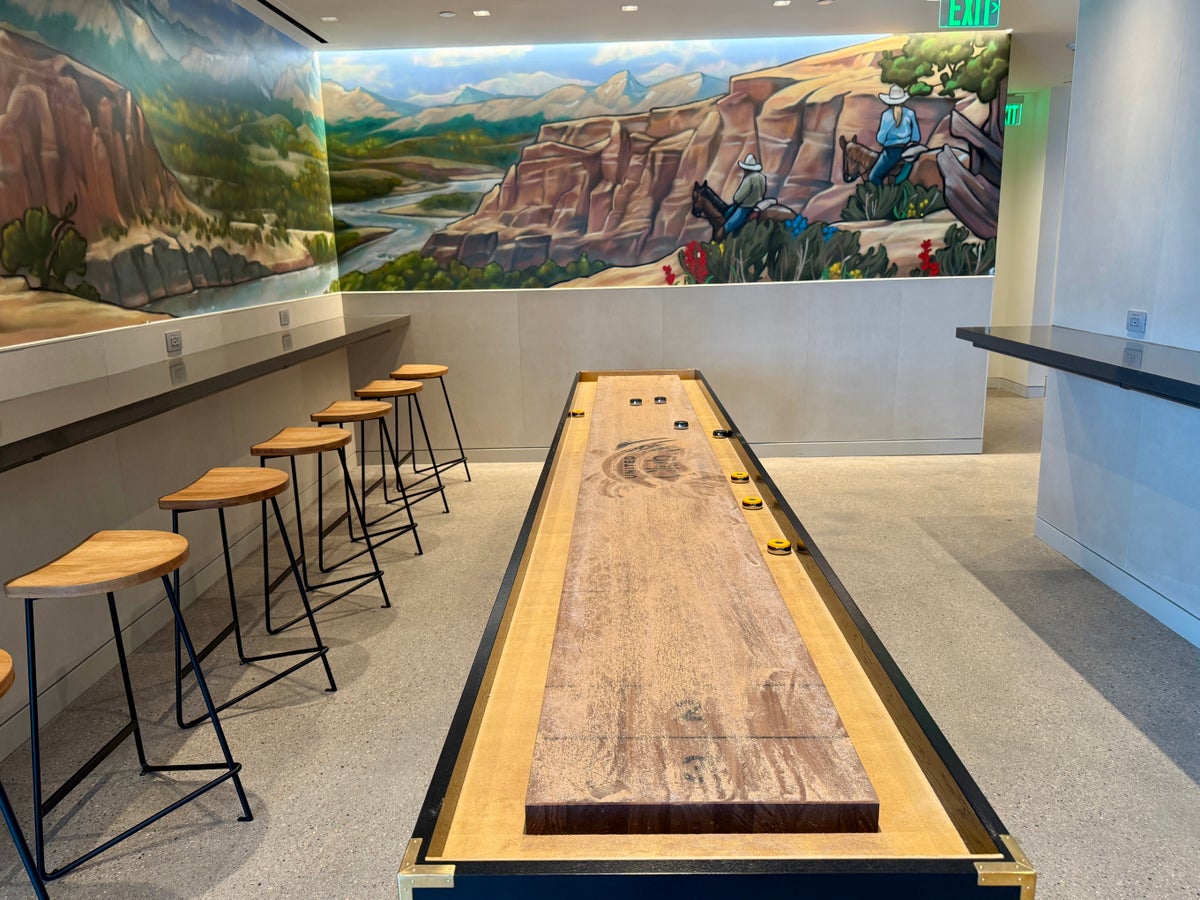 United Club Denver B West Shuffleboard Table