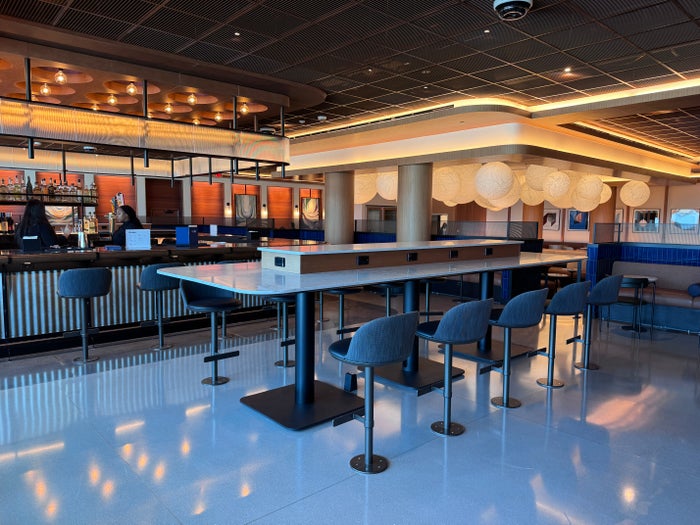 United IAH Terminal B North United Club Moonshot Lounge work area