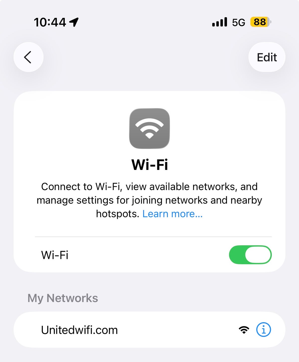 United Starlink Network SSID