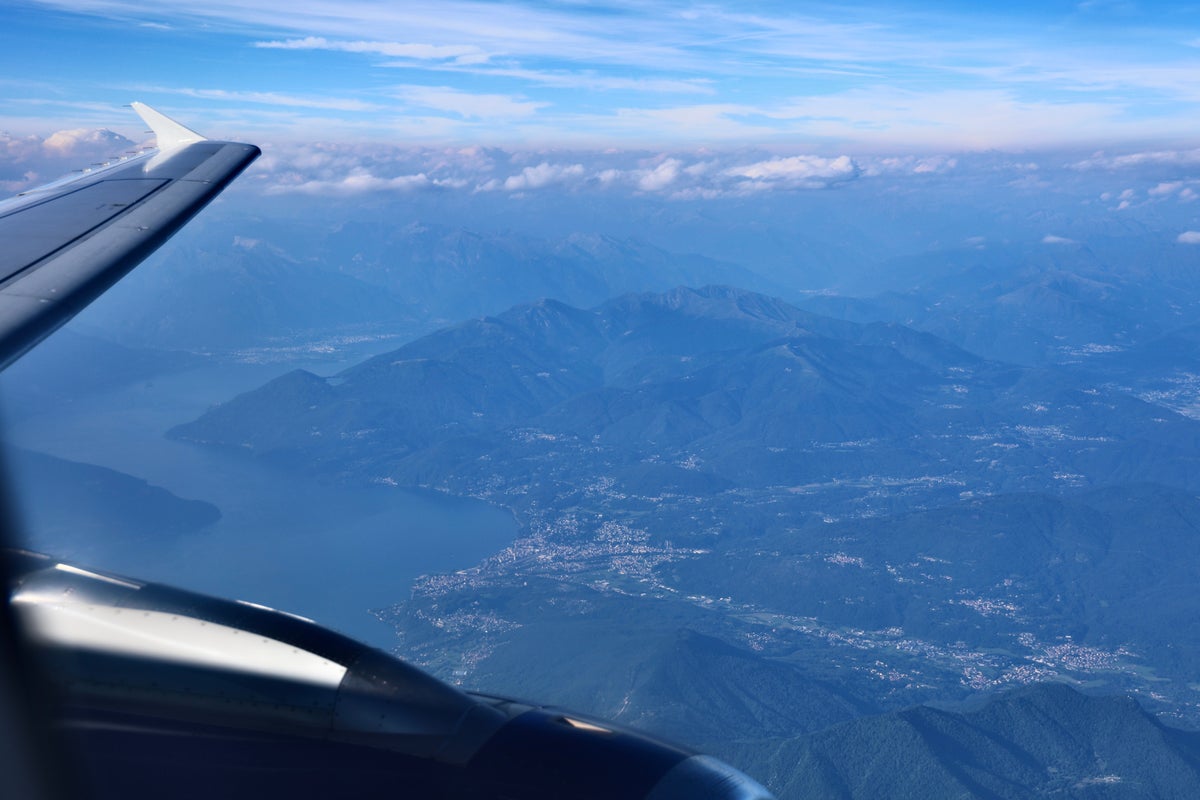 View of Mountains From Plane Window Upgraded Points LLC