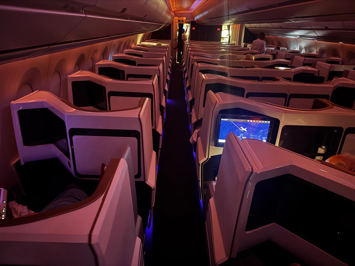 Virgin Atlantic A350 1000 Upper Class cabin overhead