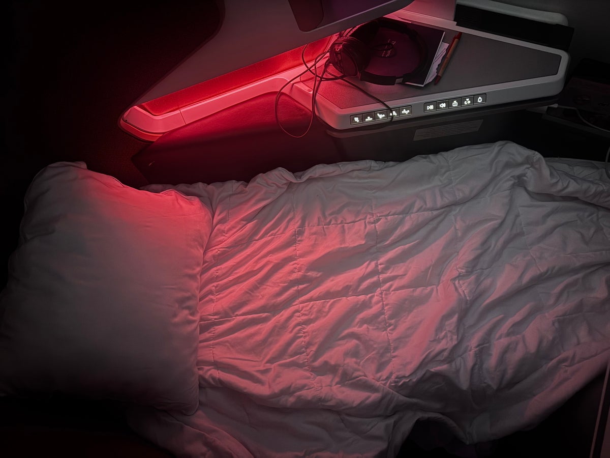 Virgin Atlantic A350 1000 Upper Class lie flat