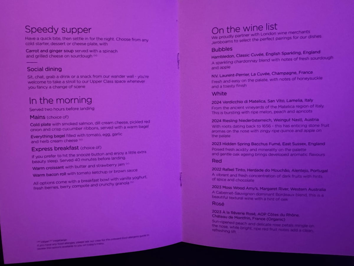 Virgin Atlantic A350 1000 Upper Class speedy