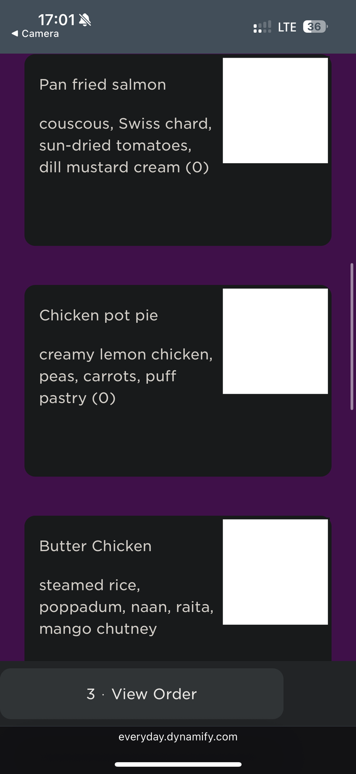 Virgin Atlantic Clubhouse JFK menu Virgin Atlantic Clubhouse JFK menu