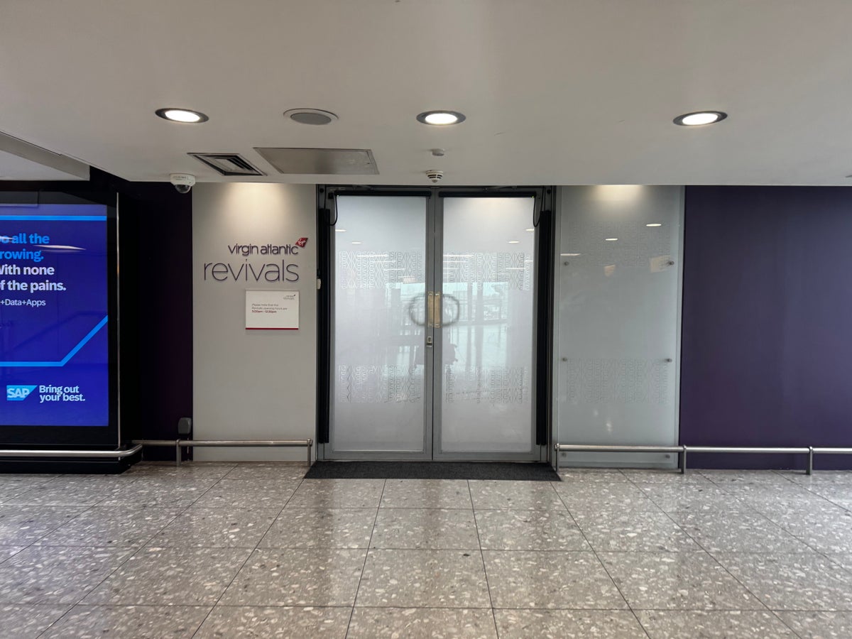 Virgin Revivals arrival lounge LHR Virgin Revivals arrival lounge LHR