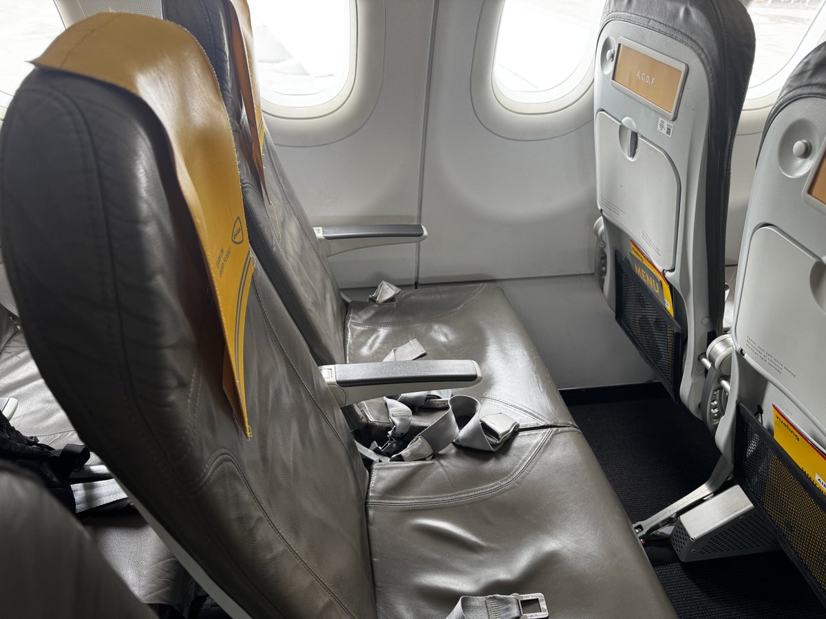 Vueling A321 BIO BCN Seat Close Up
