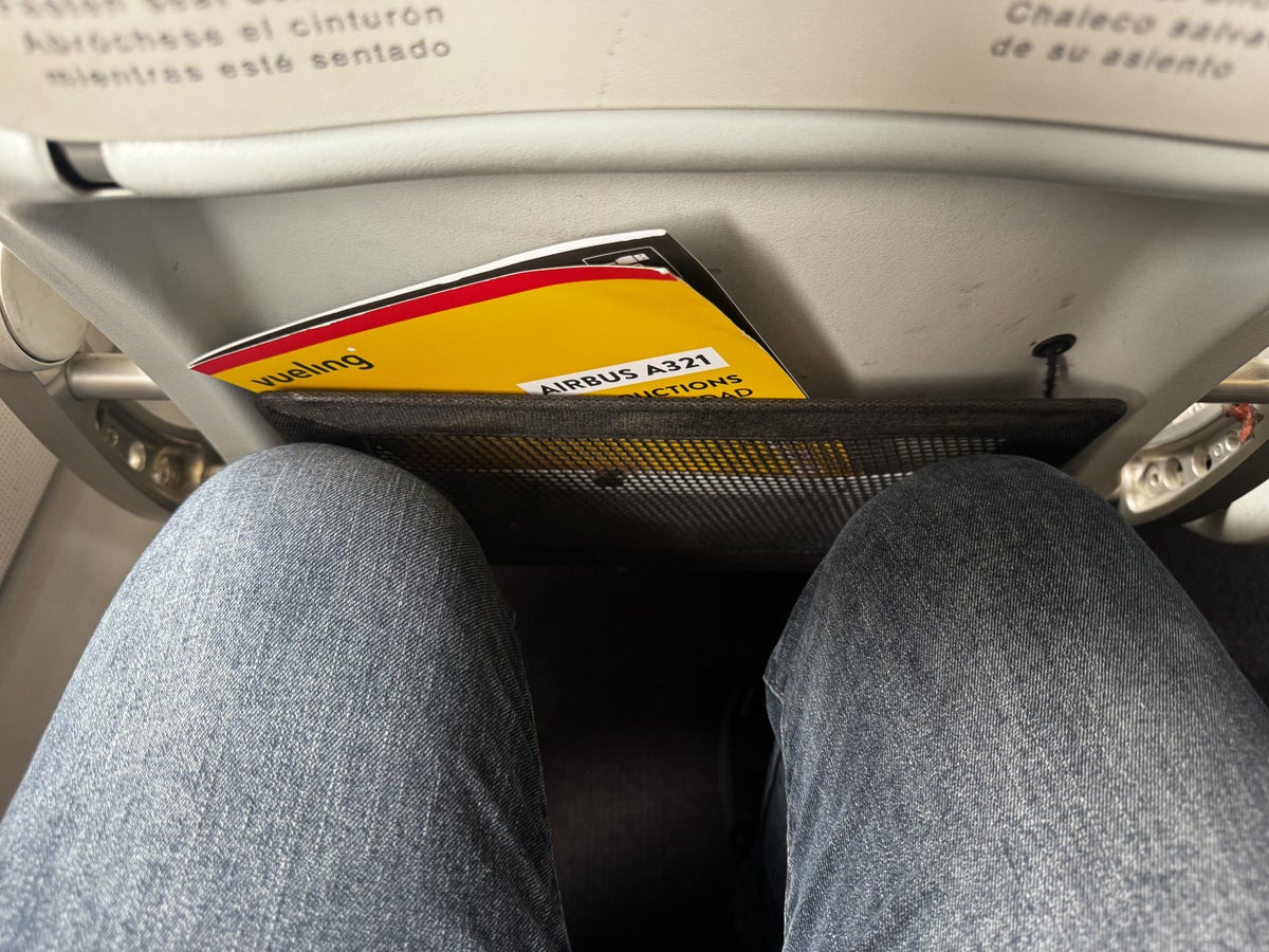 Vueling A321 BIO BCN Seat Legroom