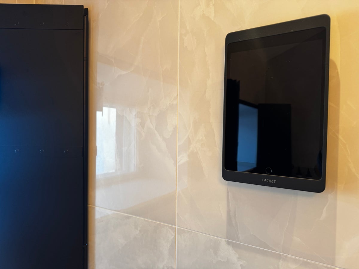 Waldorf Astoria Helsinki tablet on wall