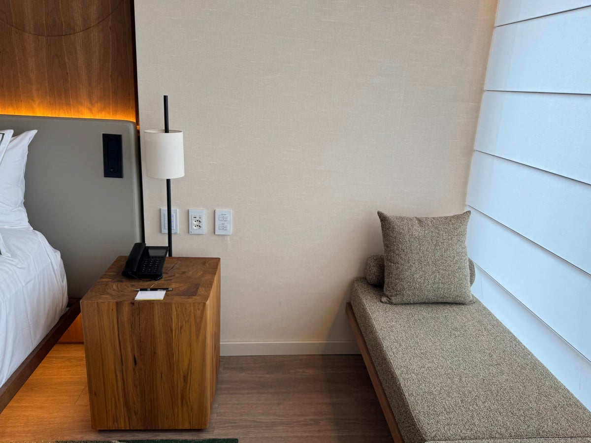 Westin Sao Paulo Marriott bedroom nightstand bench