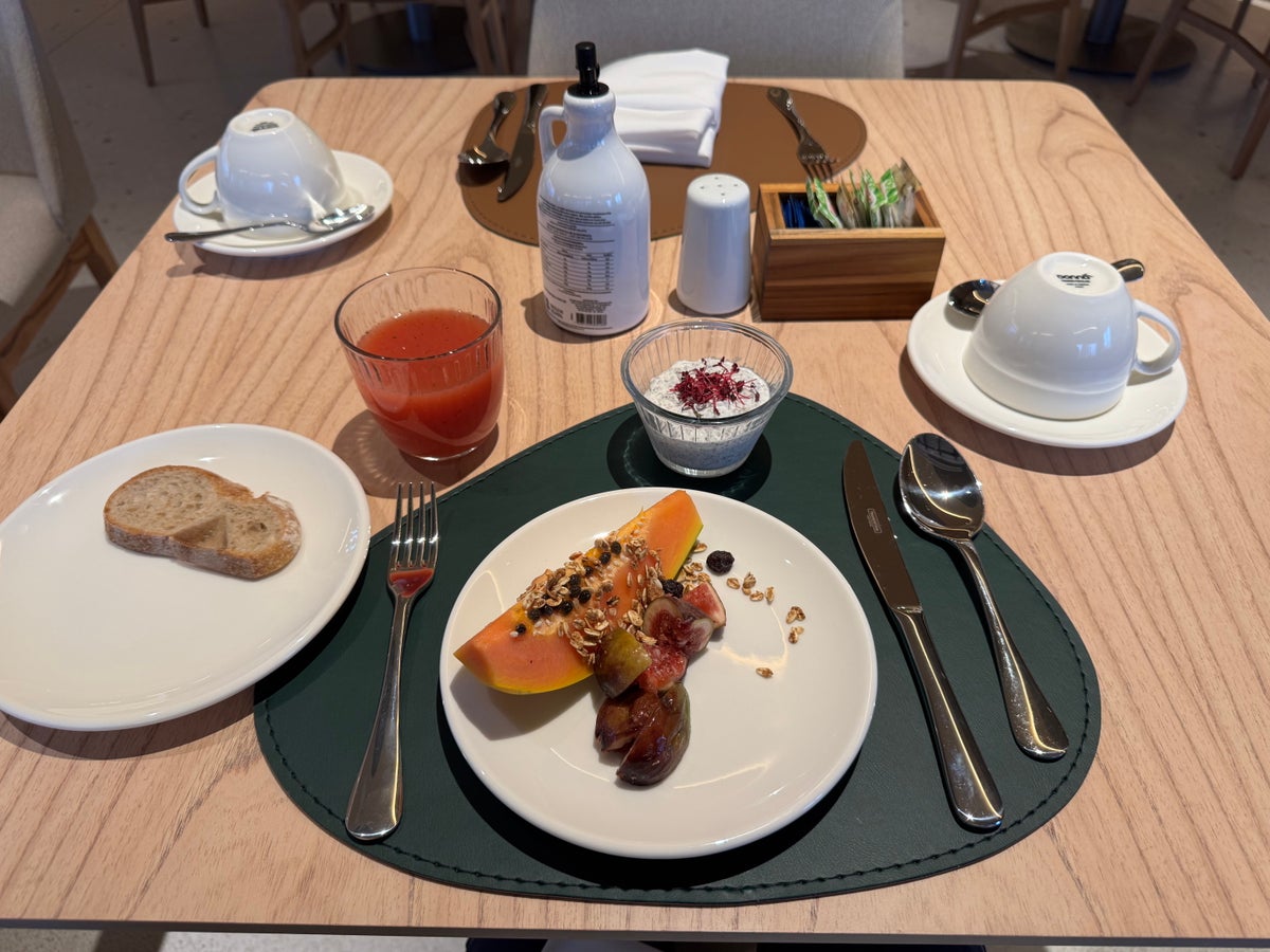 Westin Sao Paulo Marriott breakfast table