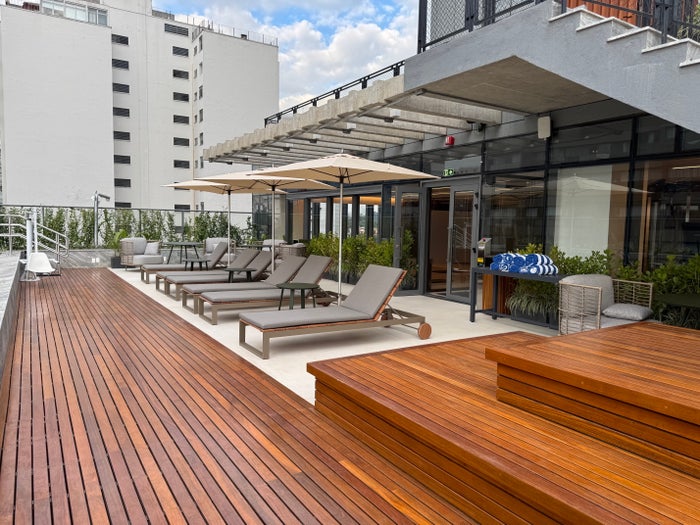 Westin Sao Paulo Marriott pool seating Westin Sao Paulo Marriott pool seating