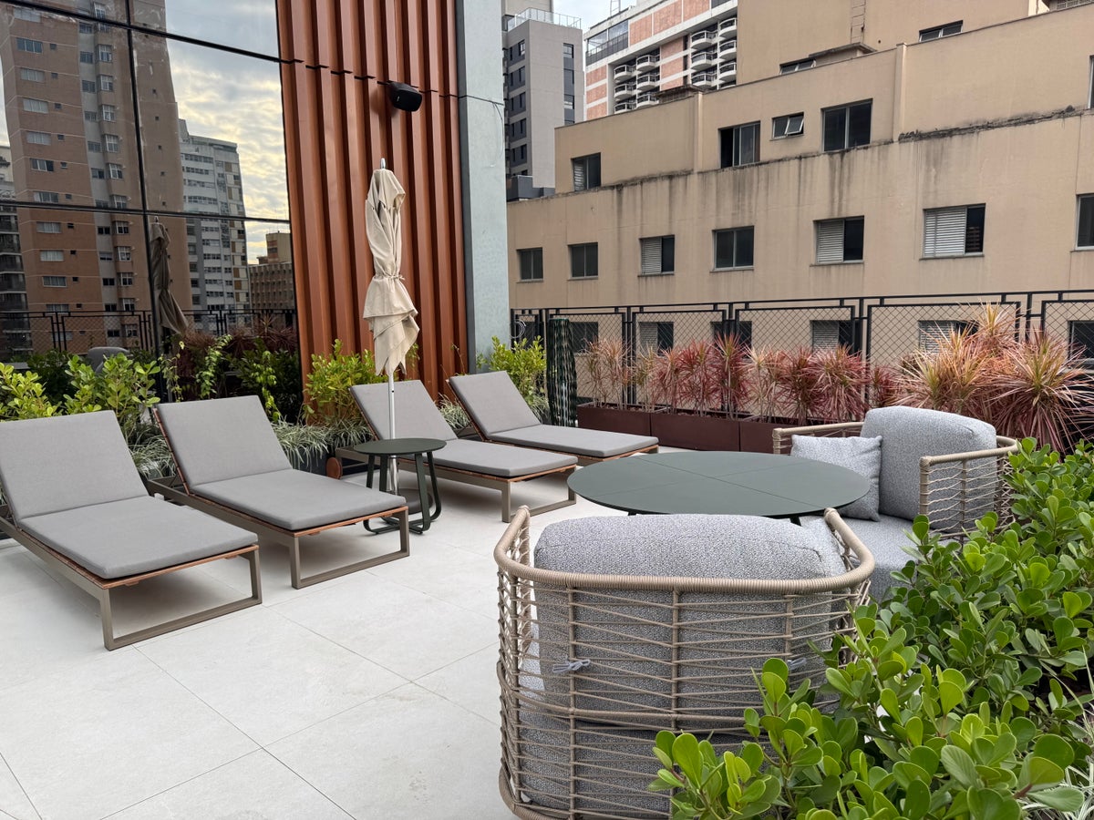 Westin Sao Paulo Marriott pool upper deck seating