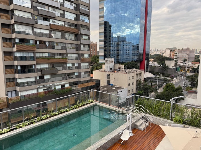 Westin Sao Paulo Marriott pool upper deck view Westin Sao Paulo Marriott pool upper deck view