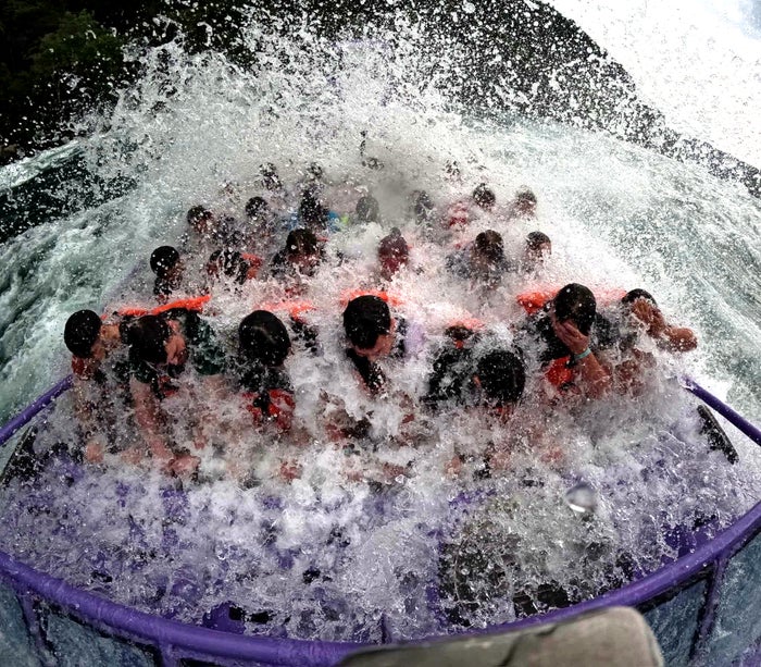 Whirlpool Jet Boat Tour soaked Whirlpool Jet Boat Tour soaked