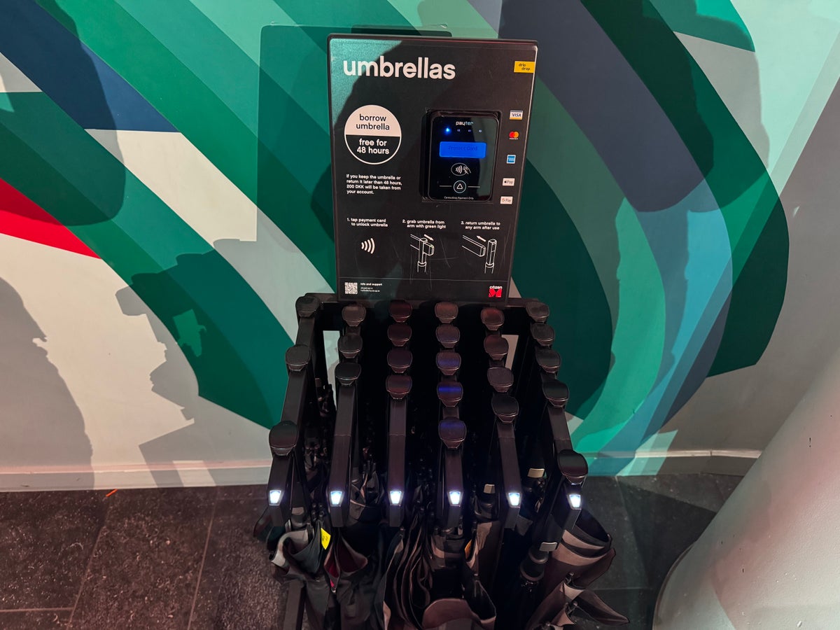citizenM Copenhagen Radhuspladsen umbrellas citizenM Copenhagen Radhuspladsen umbrellas