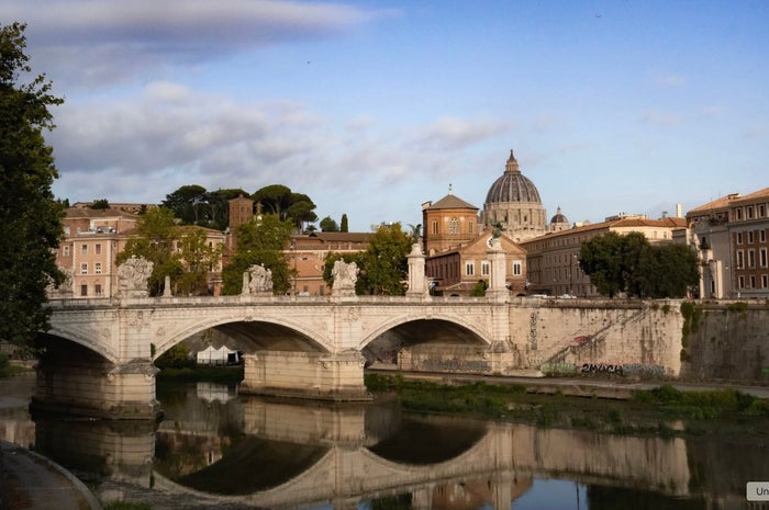 Rome Bridge and River