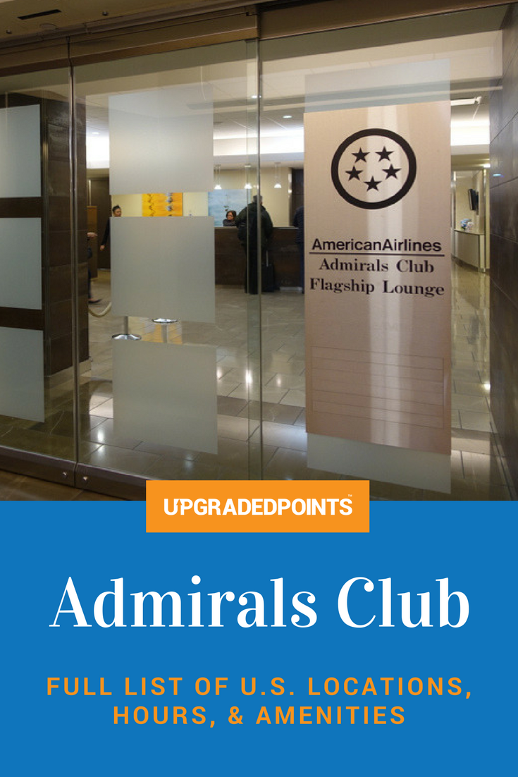 List of Admirals Club Lounge Locations, Hours & More [2023]