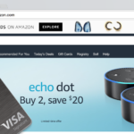 Amazon Rewards Visa Signature Credit Cards by Chase over Amazon.com Homepage