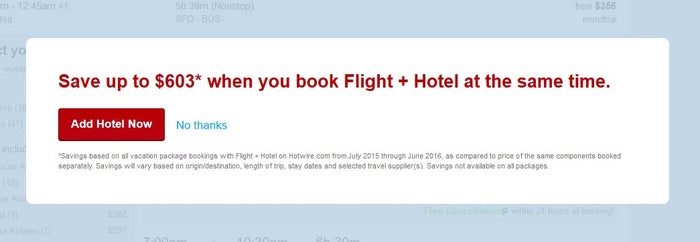 Hotwire Add a Hotel To A Flight