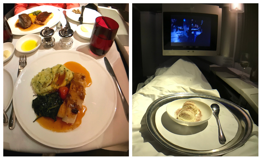 British Airways First Class - Dining Service