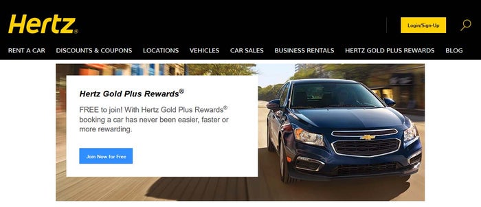 Hertz Gold Plus Rewards Homepage Hertz Gold Rewards Plus Loyalty Program