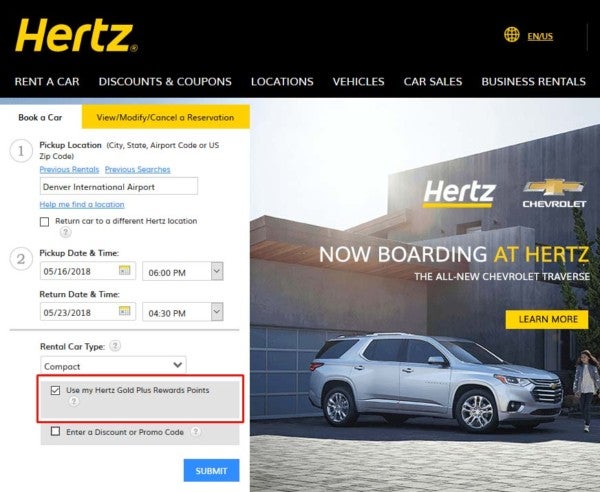 hertz travel agent rewards