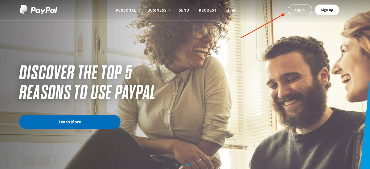 PayPal Homepage Log In