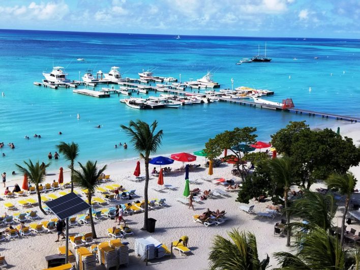 Aruba beach view