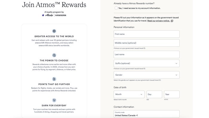Join Alaska Airlines Atmos Rewards