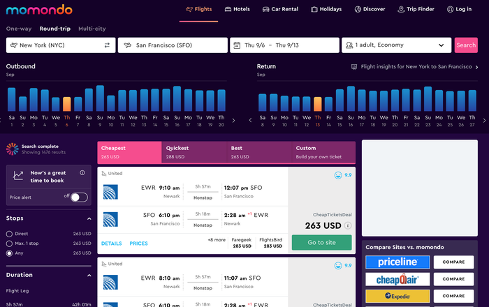 Monmodo flight search