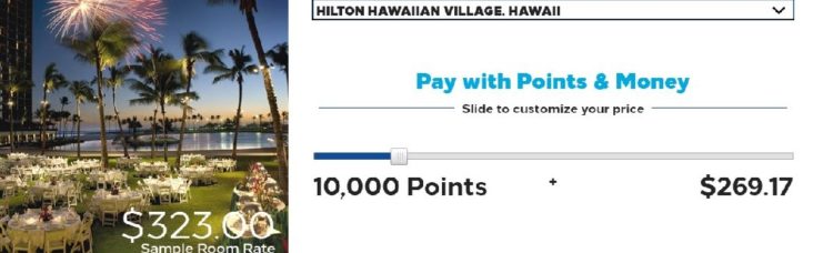 Hilton Points and Money