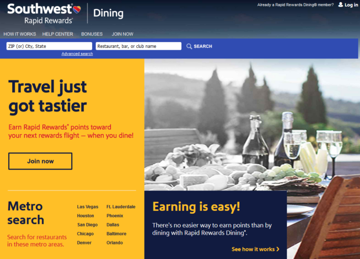Rapid Rewards Dining