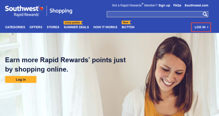 Southwest Rapid Rewards Shopping Portal