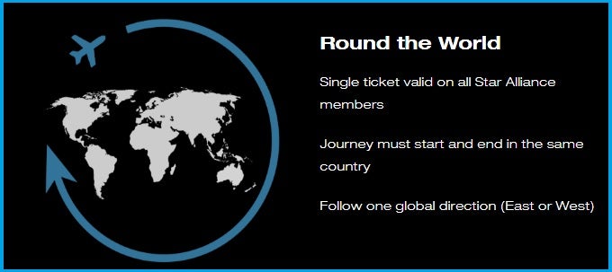 Biglietto Star Alliance round the world