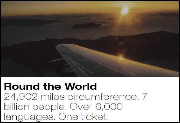 Biglietto round the world di Star Alliance