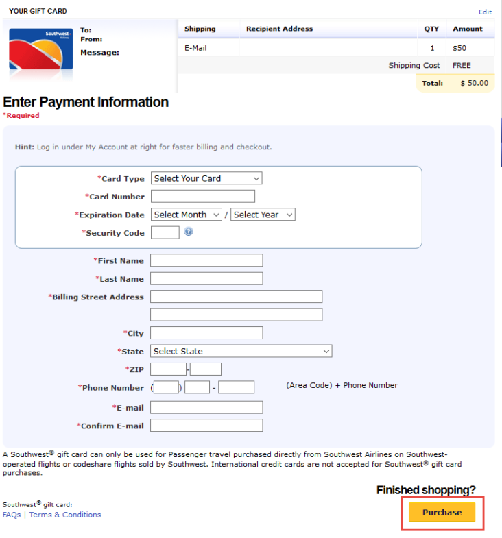 Southwest Gift Cards, Travel Funds & LUV Vouchers [2021 Update]