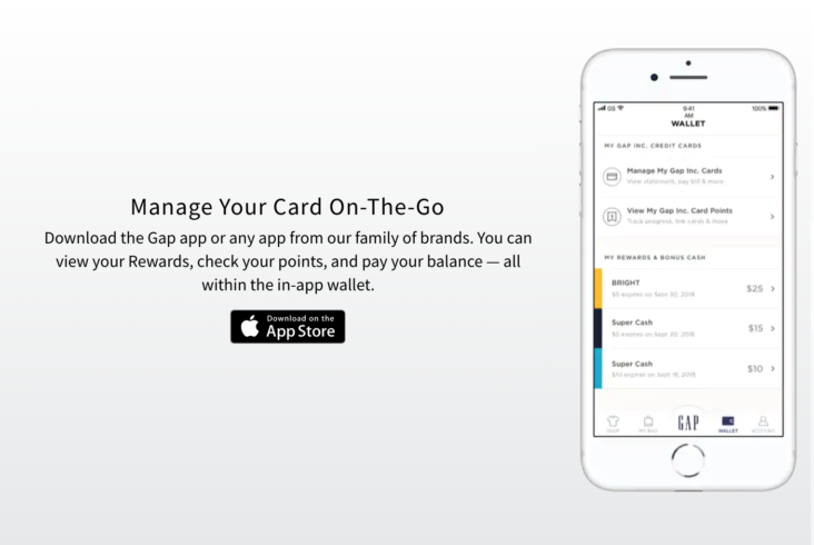 Gap Mobile App Account Management
