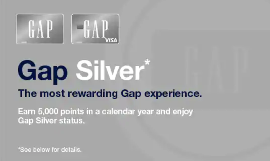Gap Status Credit Cards - Gap Silver & Gap Silver VisaGap Status Credit Cards - Gap Silver & Gap Silver Visa