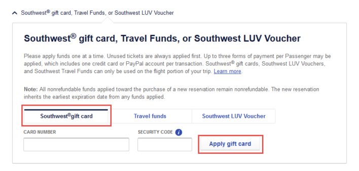 Southwest Gift Cards, Travel Funds &amp; LUV Vouchers [2021 Update]